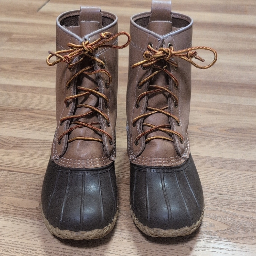 Brown and Black Duck Boots